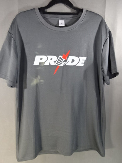 PRIDE Logo Dry T-Shirt (1) (Grey)