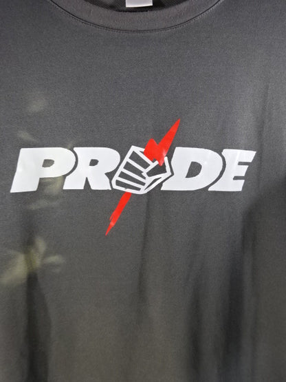 PRIDE Logo Dry T-Shirt (1) (Grey)
