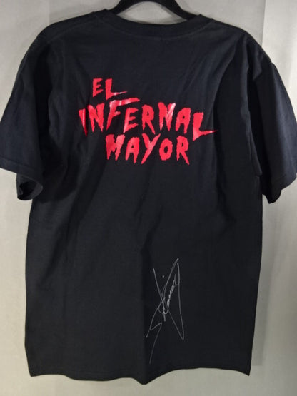 【hand signed autograph】 El Sataniko T-shirt (1) (black)