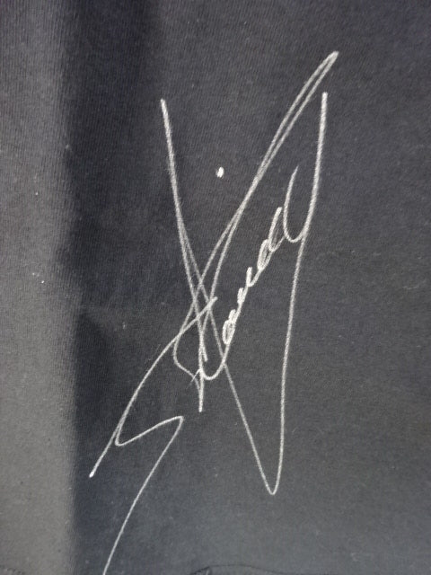 【hand signed autograph】 El Sataniko T-shirt (1) (black)