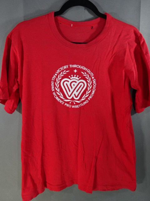 All Japan Women\'s Pro Wrestling  Logo T-Shirt (2) (Red)