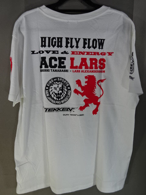 Hiroshi Tanahashi × Lars Collaboration T-Shirt (1) (White)