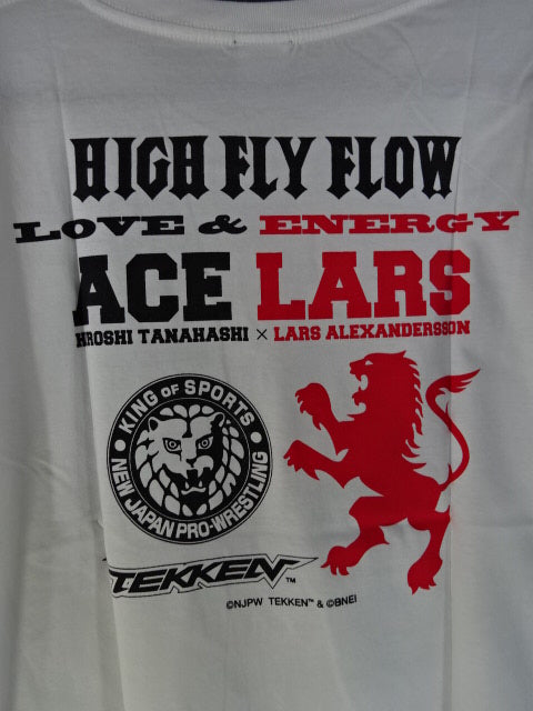 Hiroshi Tanahashi × Lars Collaboration T-Shirt (1) (White)