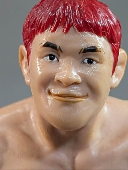 Kazushi Sakuraba (with red hair and SAKU machine)