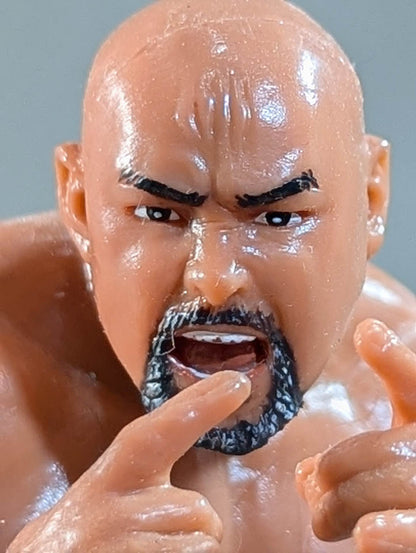 武藤敬司(黒タイツ・KISSポーズ・PWFベルト)