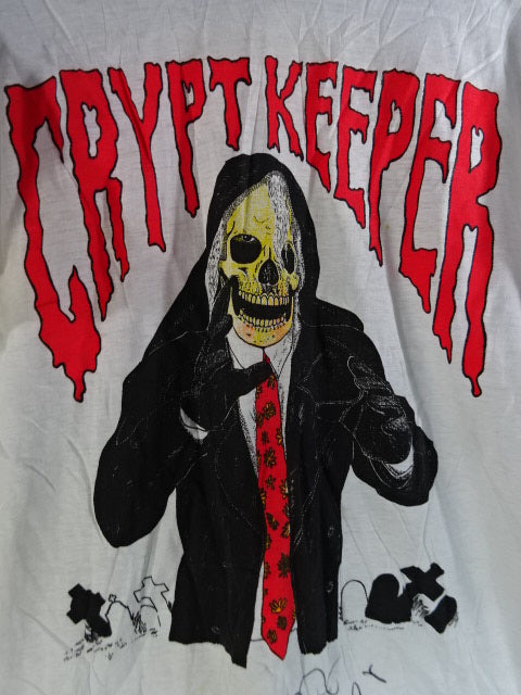 【hand signed autograph】 Crypto Keeper Illustration T-Shirt (1) (W★ING / White)