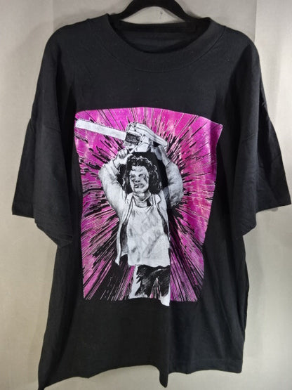 Leather Face Illustrated T-Shirt (1) (IWA / Black)