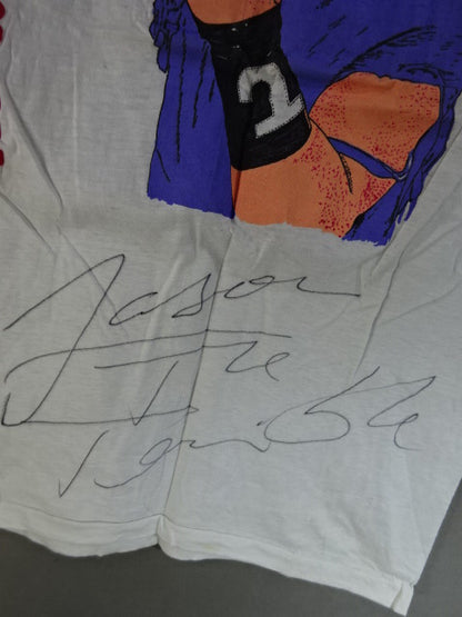 【hand signed autograph】Jason the Terrible Illustration T-Shirt (1)(W★ING / White)