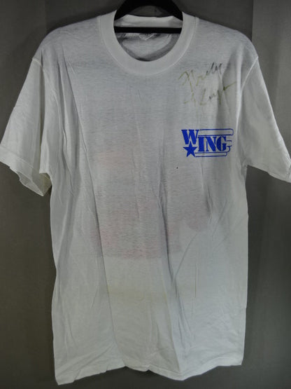 【hand signed autograph】 Freddy Kruger Illustration T-Shirt (1)(W★ING / White)