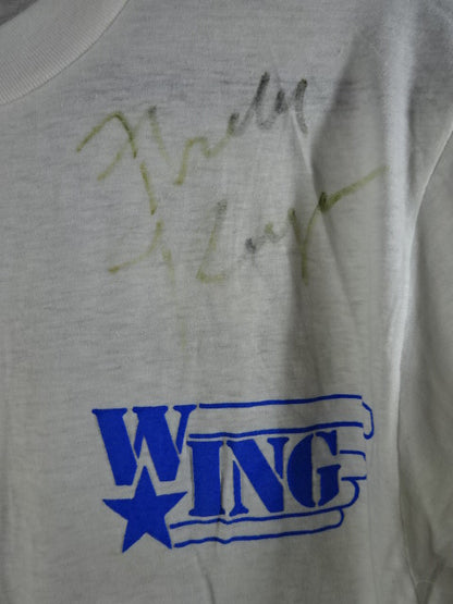 【hand signed autograph】 Freddy Kruger Illustration T-Shirt (1)(W★ING / White)