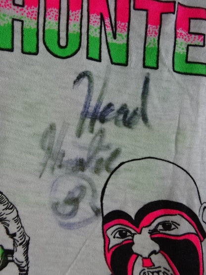 【hand signed autograph】 The Head Hunters & Victor Quiñones Illustration T-Shirt (1) (W★ING / White)