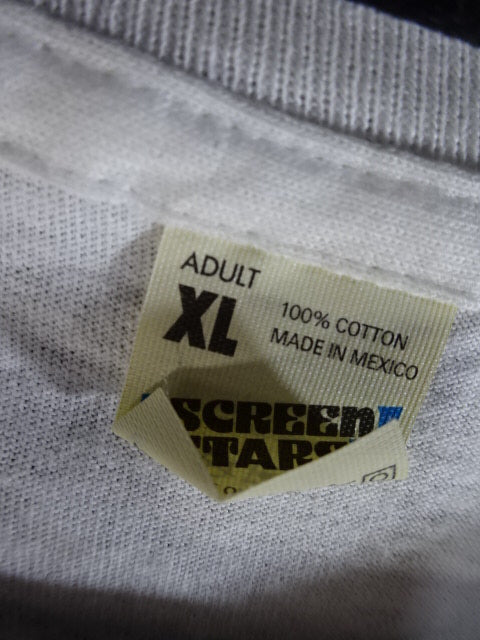 【hand signed autograph】 Leather Face Illustration T-Shirt (2)(IWA / White)