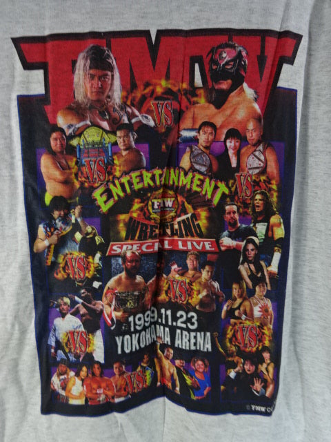 FMW ENTERTAINMENT Wrestling  SPECIAL LIVE 1999 Picture T-Shirt