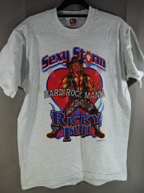 【hand signed autograph】 Ricky Fuji "Sexy Storm HARD ROCK MANIA" T-shirt