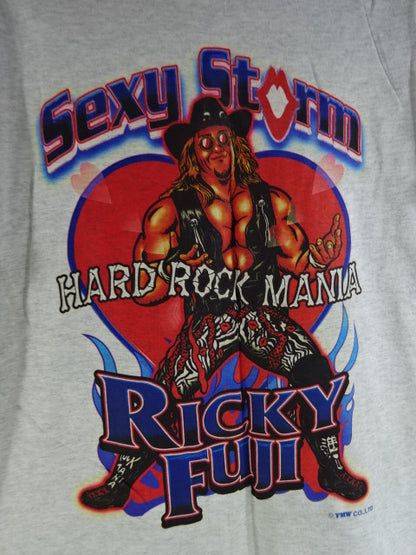 【hand signed autograph】 Ricky Fuji "Sexy Storm HARD ROCK MANIA" T-shirt