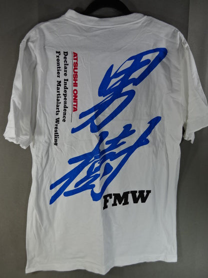 Atsushi Onita  "FMW Otokoki" T-shirt (1) (white)
