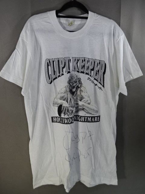 【hand signed autograph】 Crypto Keeper Illustration T-Shirt (1) (IWA / White)