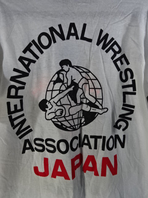 【hand signed autograph】 Leather Face Illustration T-Shirt (4)(IWA / White)