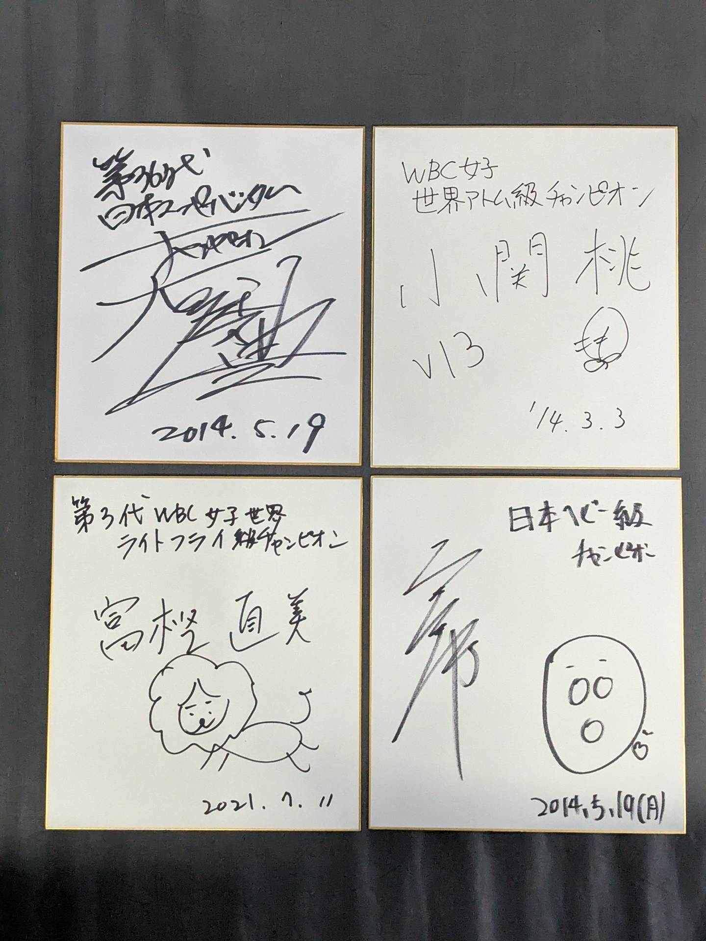 Boxing Sign Shikishi ( Autograph board )  set