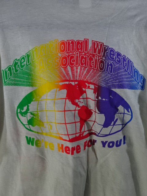 【hand signed autograph】 Leather Face Illustration T-Shirt(5)(IWA / White)