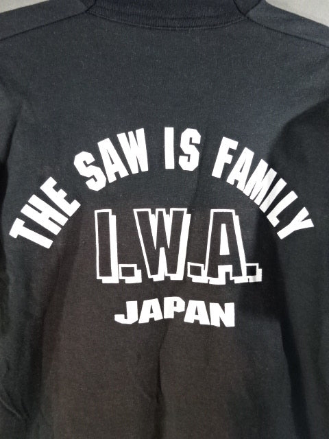 【hand signed autograph】 Leather Face Illustration T-Shirt(6)(IWA / Black)