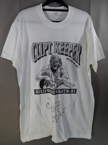 【hand signed autograph】 Crypto Keeper Illustration T-Shirt (2)(IWA / White)