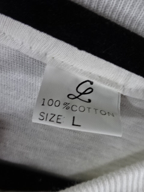 【hand signed autograph】 Leather Face Illustration T-Shirt (7)(IWA / White)