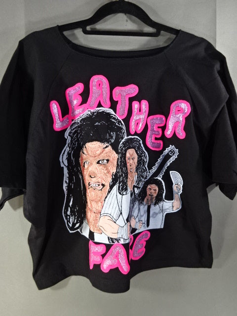 Leather Face Illustration Top