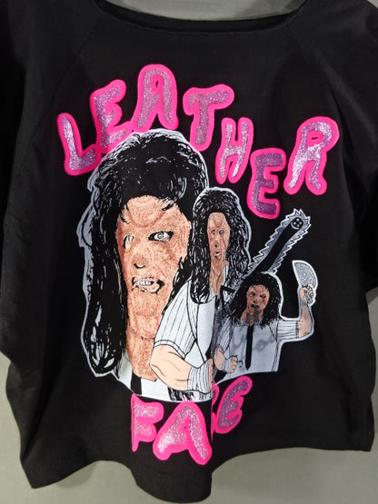 Leather Face Illustration Top