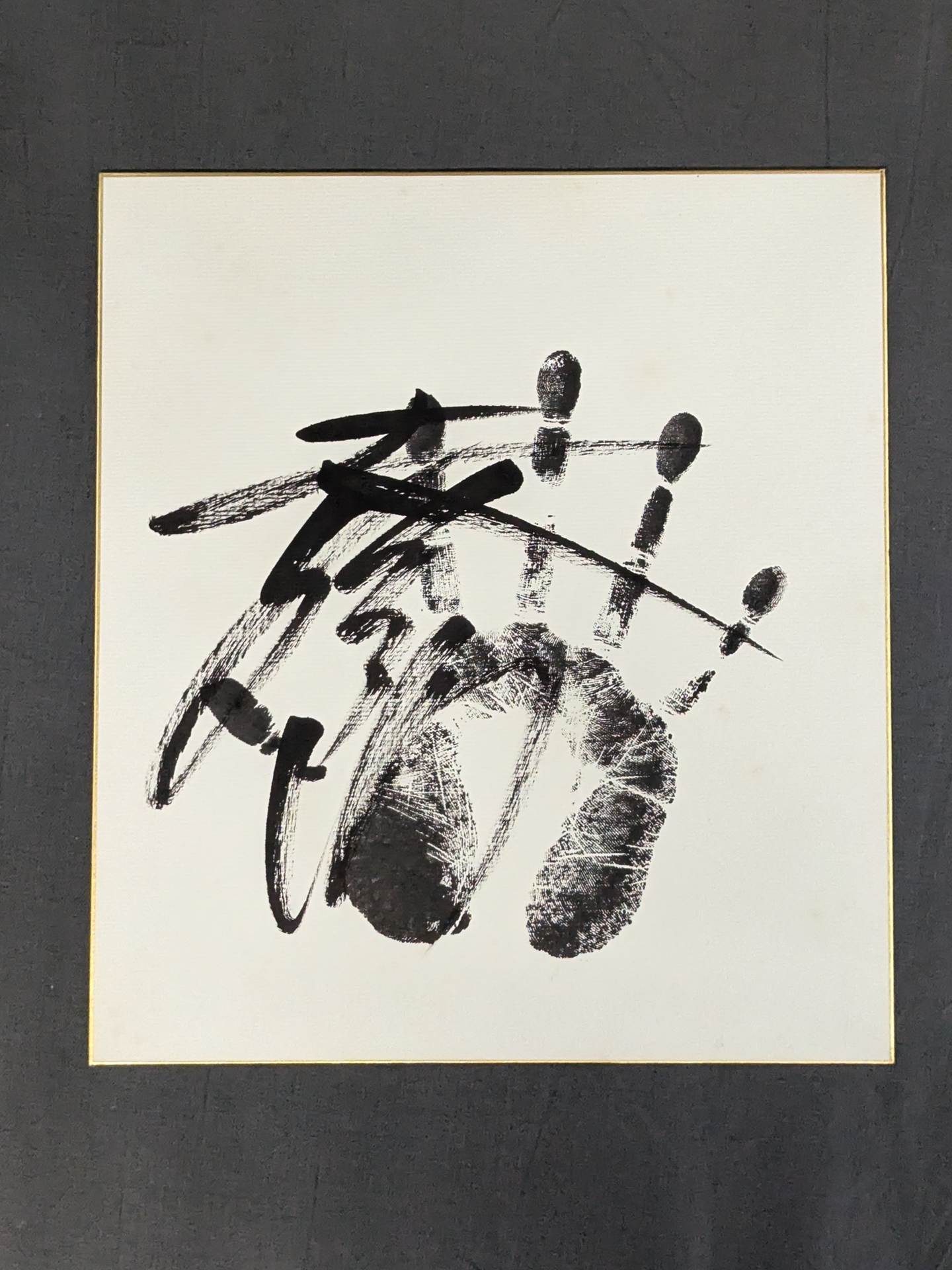 Sumo ｗｉｔｈ handprint  sign Shikishi ( Autograph board )  Sets(2)