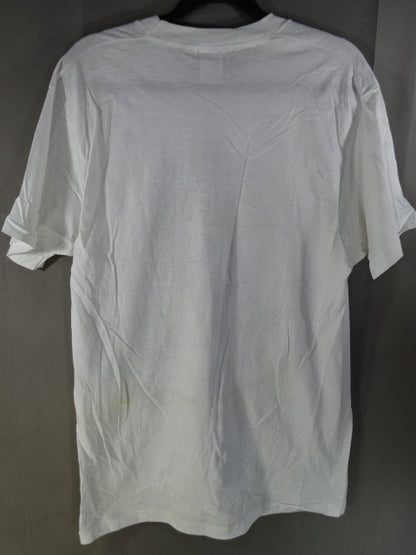 【直筆サイン入り】レザー・フェイス 直筆イラストTシャツ①(IWA / ホワイト)