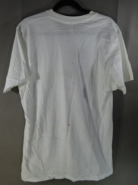 【直筆サイン入り】レザー・フェイス 直筆イラストTシャツ②(IWA / ホワイト)