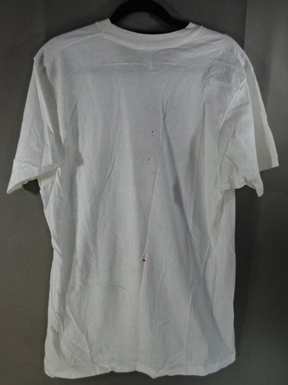 【直筆サイン入り】レザー・フェイス 直筆イラストTシャツ②(IWA / ホワイト)