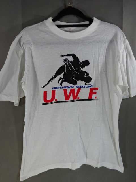 【Akira Maeda  hand signed autograph 】U.W.F.  Marked T-shirts
