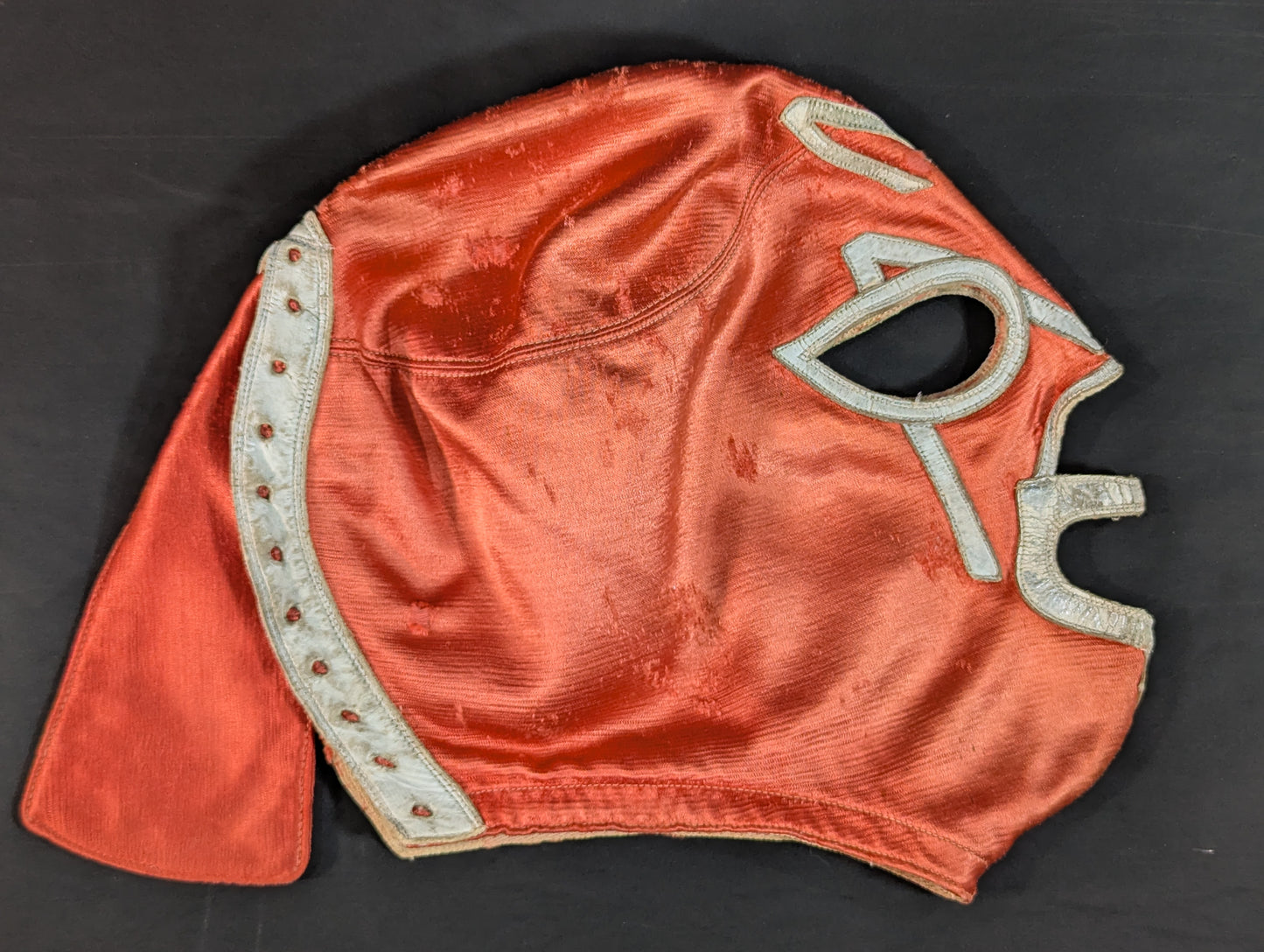 ★Mil Mascaras 1965 ~ long-term worn by him !! Red Satin MM2 ★