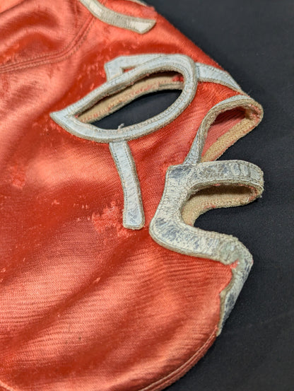 ★Mil Mascaras 1965 ~ long-term worn by him !! Red Satin MM2 ★