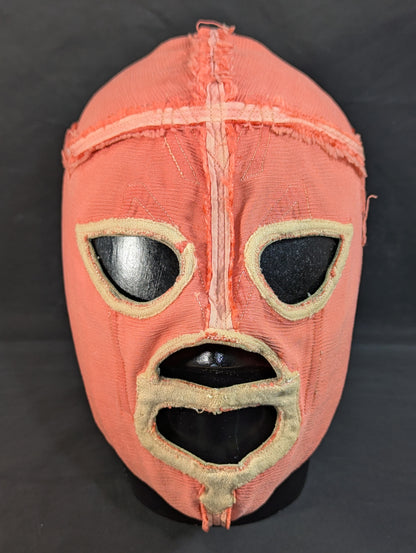 ★Mil Mascaras 1965 ~ long-term worn by him !! Red Satin MM2 ★