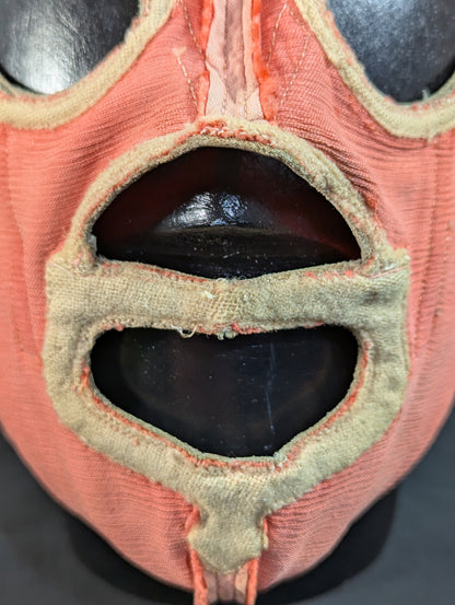 ★Mil Mascaras 1965 ~ long-term worn by him !! Red Satin MM2 ★