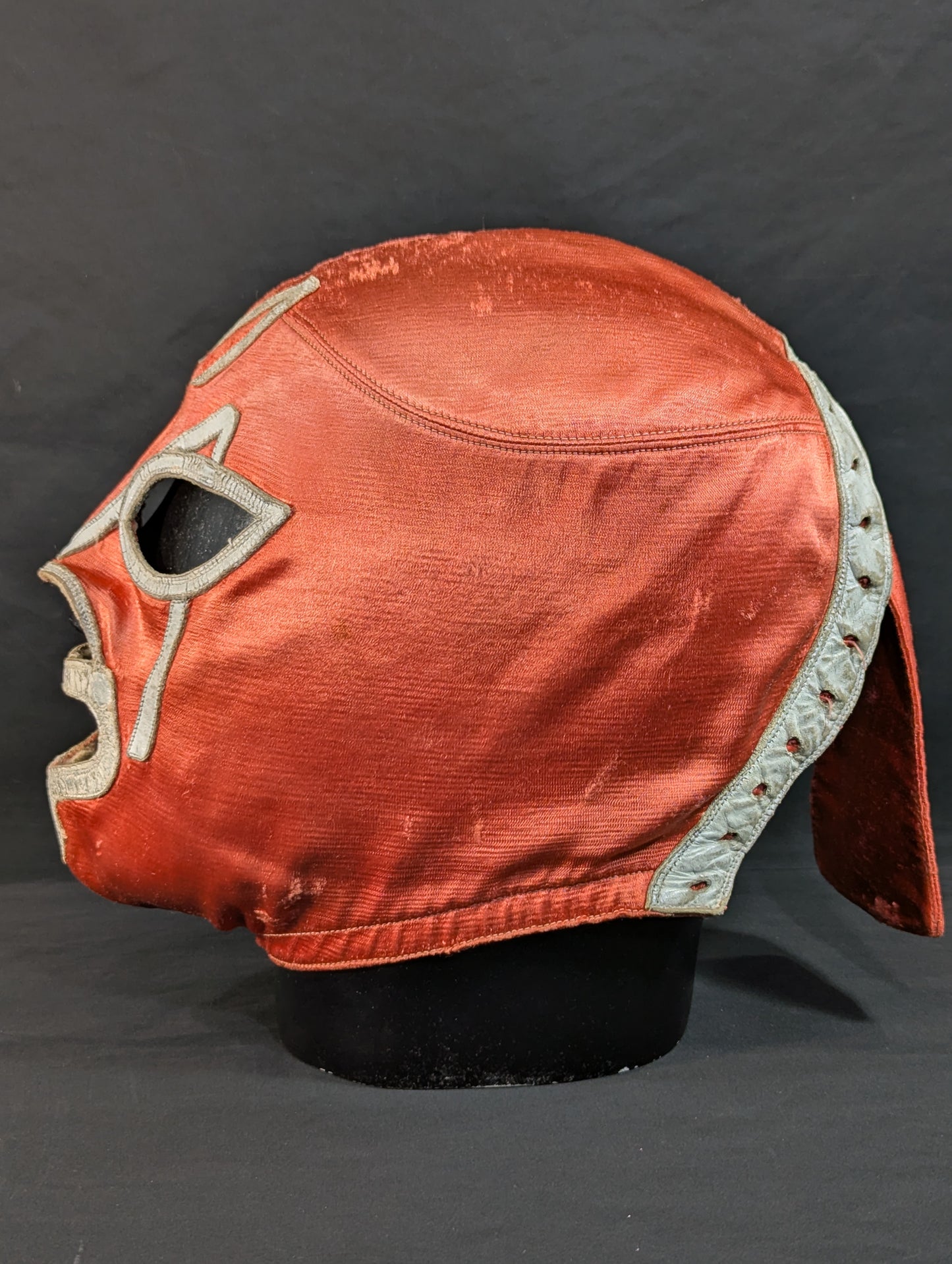 ★Mil Mascaras 1965 ~ long-term worn by him !! Red Satin MM2 ★
