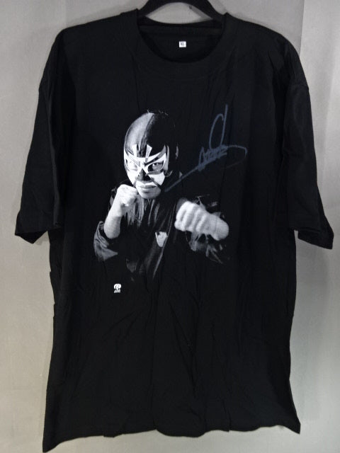 【直筆サイン入り】ザ・グレート・サスケ ピクチャーTシャツ①(ブラック)