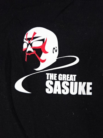 【直筆サイン入り】ザ・グレート・サスケ ピクチャーTシャツ①(ブラック)