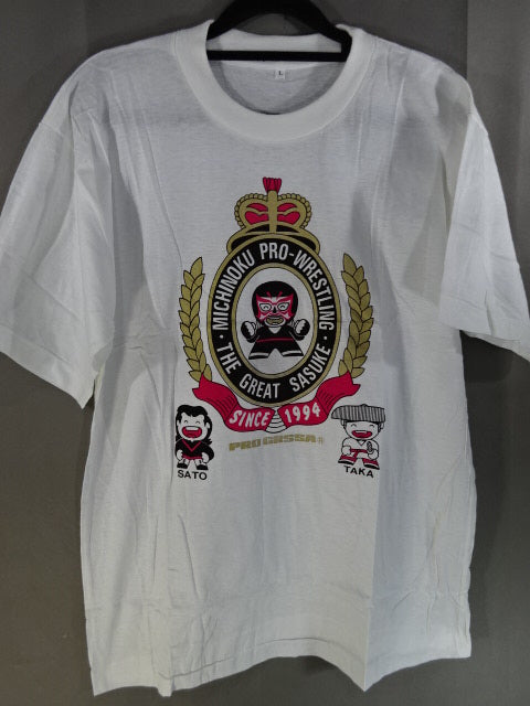 みちのくプロレス イラストTシャツ①(ホワイト)