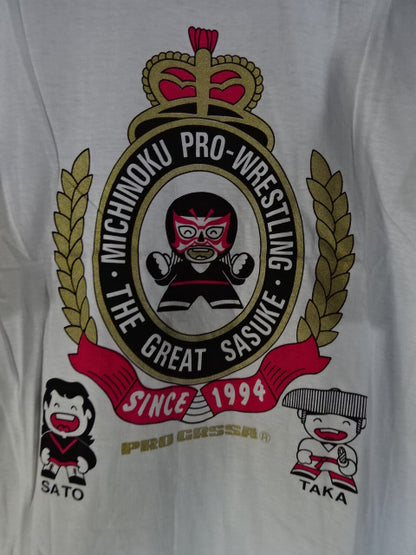 みちのくプロレス イラストTシャツ①(ホワイト)