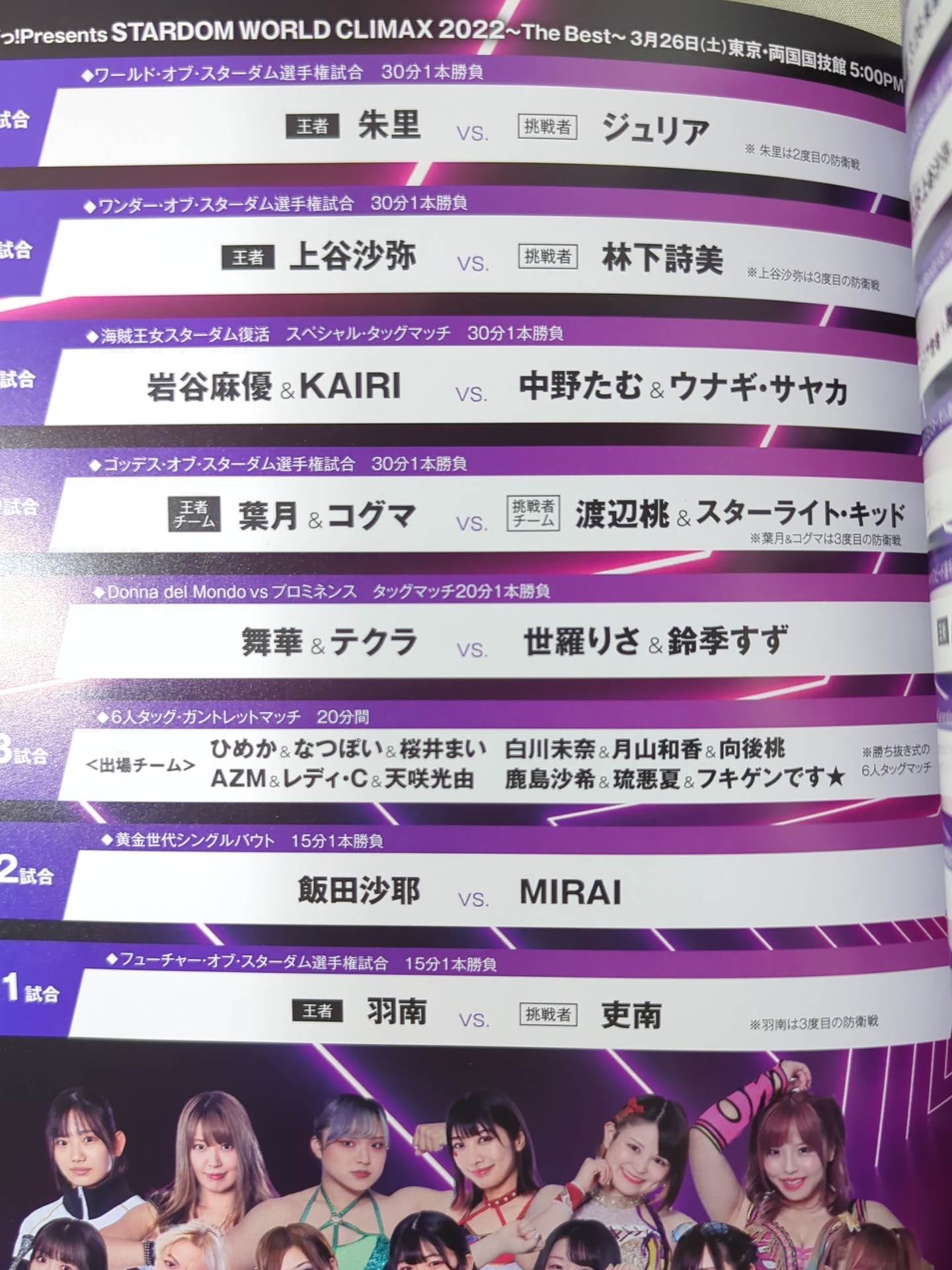 STARDOM WORLD CLIMAX 2022 in 両国国技館 / The Best・The Top