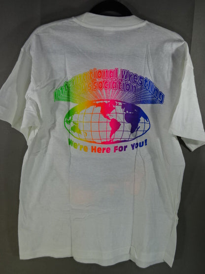 【hand signed autograph】 Terry Funk Illustration T-Shirt (1) (IWA / White)