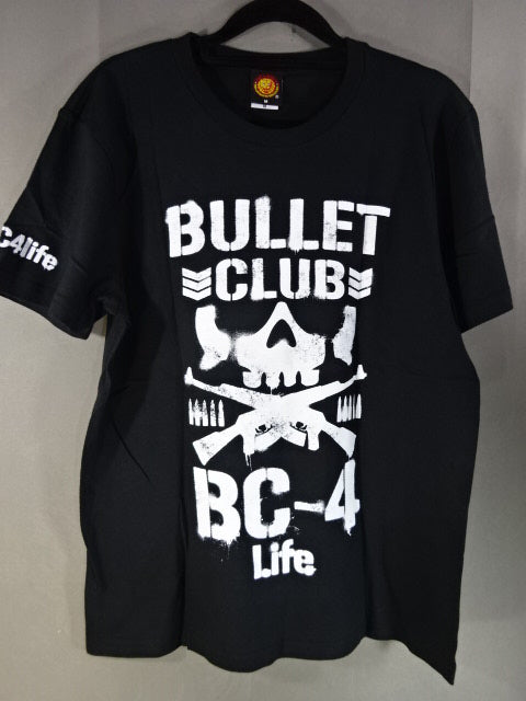 【Karl Anderson  hand signed autograph BULLET CLUB 4Life T-Shirt (Stencil)