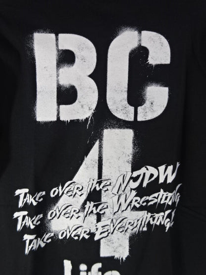 【Karl Anderson  hand signed autograph BULLET CLUB 4Life T-Shirt (Stencil)