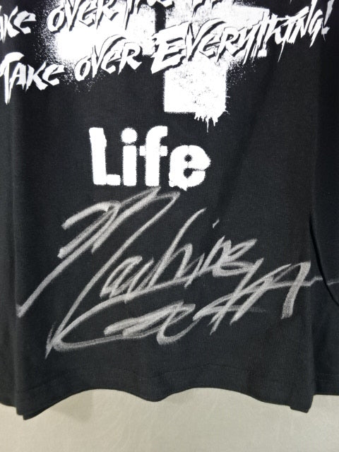 【Karl Anderson  hand signed autograph BULLET CLUB 4Life T-Shirt (Stencil)
