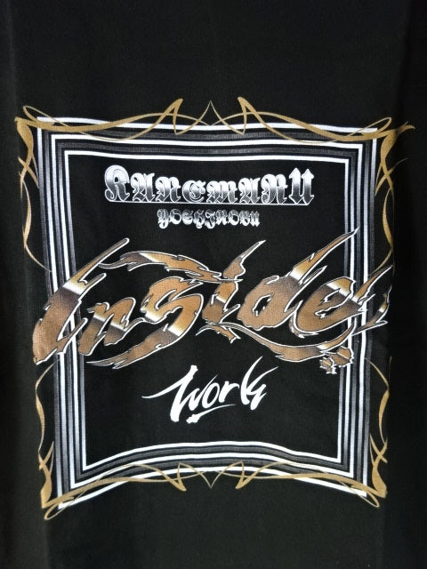Yoshinobu Kanemaru × Racquer freaks/SHAKU "INSIDE WORK" T-SHIRT