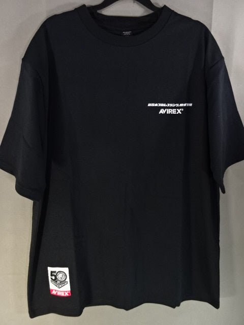 New Japan Pro Wrestling  50th Annual × AVIREX T-Shirt (2) (Black)
